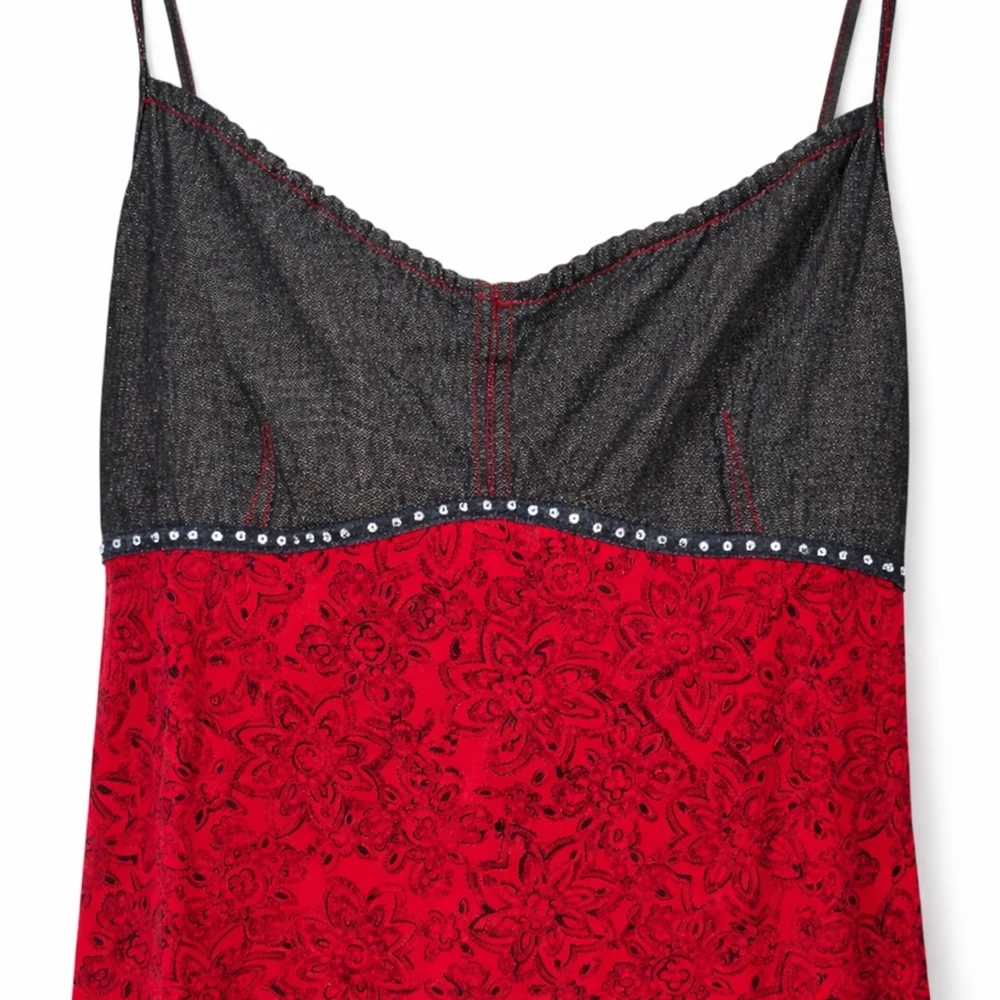 Faded Glory SIZE 16/18 Midi Dress Red Black Women's Extra Large - Picture 3 of 6